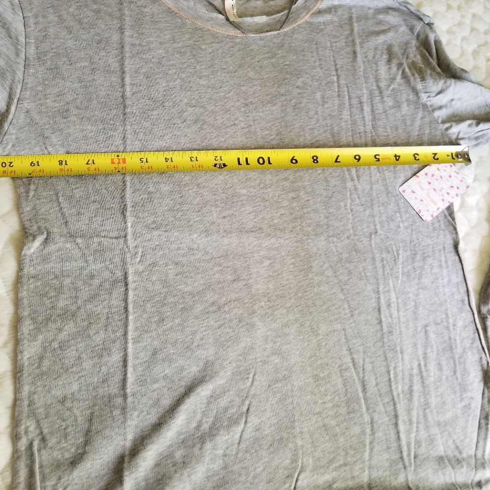 HP NEW Free People grey long sleeved shirt tee top - Picture 7 of 8